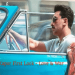 Ranbir Kapoor behind the wheel of a vintage convertible in Love and War first look