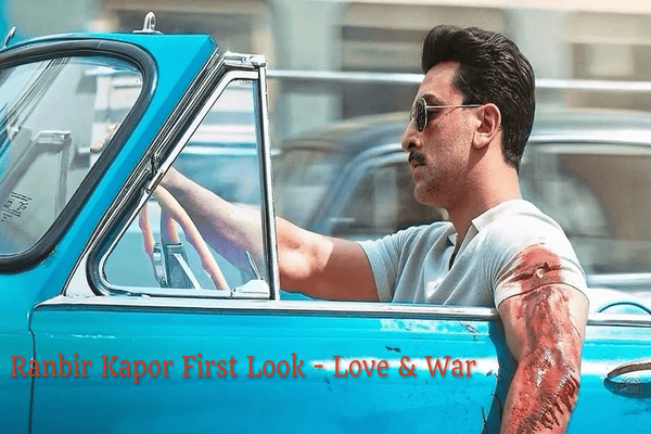 Ranbir Kapoor behind the wheel of a vintage convertible in Love and War first look